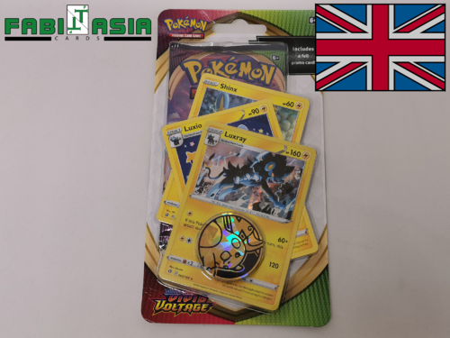 Pokémon SWSH04 Vivid Voltage Luxray Blister English