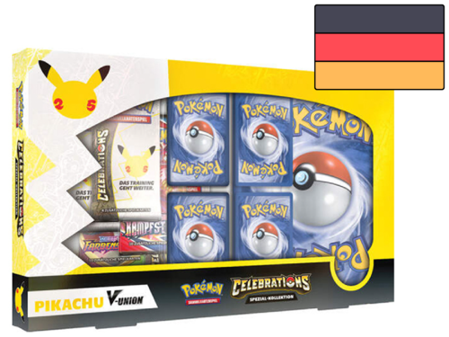 Pokémon SWSH Celebrations Pikachu V-Union Kollektion Deutsch