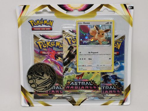 Pokémon SWSH10 Astral Radiance 3 Booster Blister Eevee English